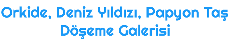 Pınarbaşı Orkide, Deniz Yıldızı, Papyon Taşı Döşeme işleriniz ve malzeme ihtiyaçlarınız için bizimle iletişime geçin. Pınarbaşı Orkide, Deniz Yıldızı, Papyon Taşı Döşeme Galeri Sayfası